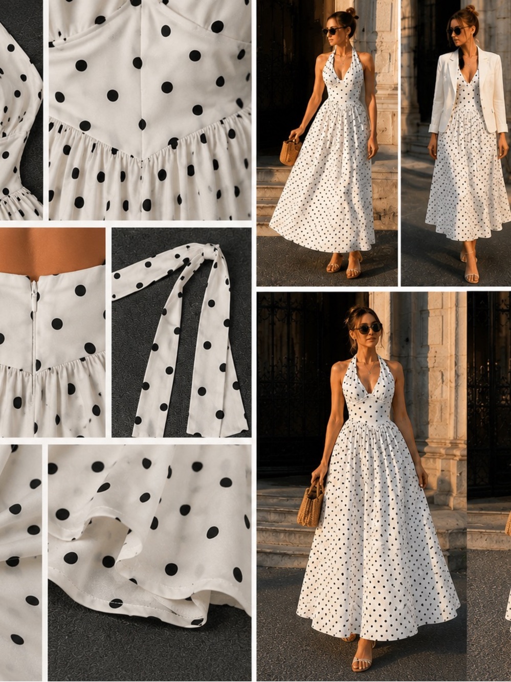 French Chic Polka Dot Dress | Feminine, Elegant & Timeless - Picture 5 of 6